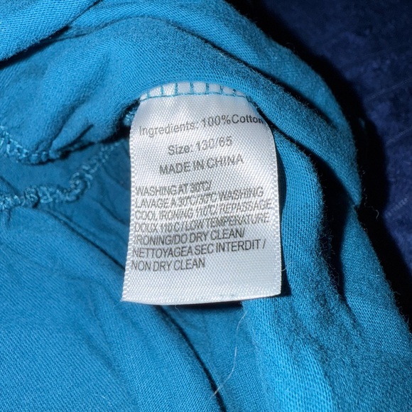 Teal Dress with Butterfly Appliqués. - Picture 3 of 6